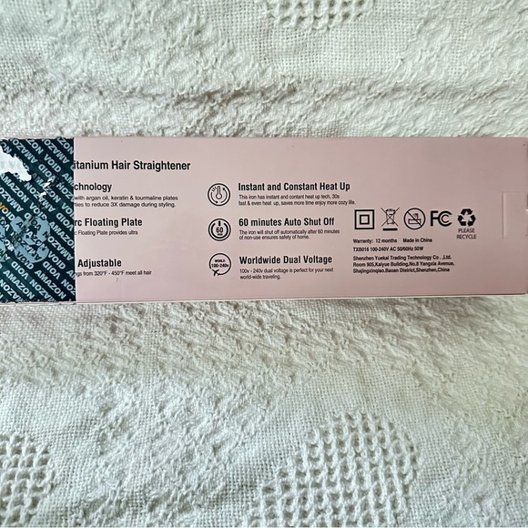 Terviiix 1” Titanium Professional Hair Straightener and Curler 2 in 1, Auto Off - Picture 6 of 10